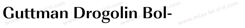Guttman Drogolin Bol字体转换